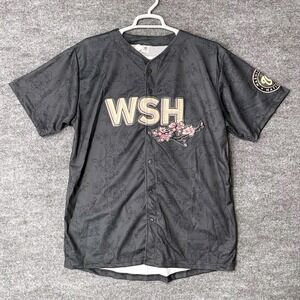 Washington Nationals City Connect Baseball Jersey Gray Cherry Blossom Mens XL
